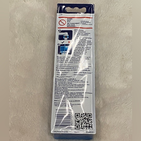 Oral-B Precision Clean 5-pk NWT + Equate (pk of 2) Replacement Toothbrush Heads - Picture 5 of 7